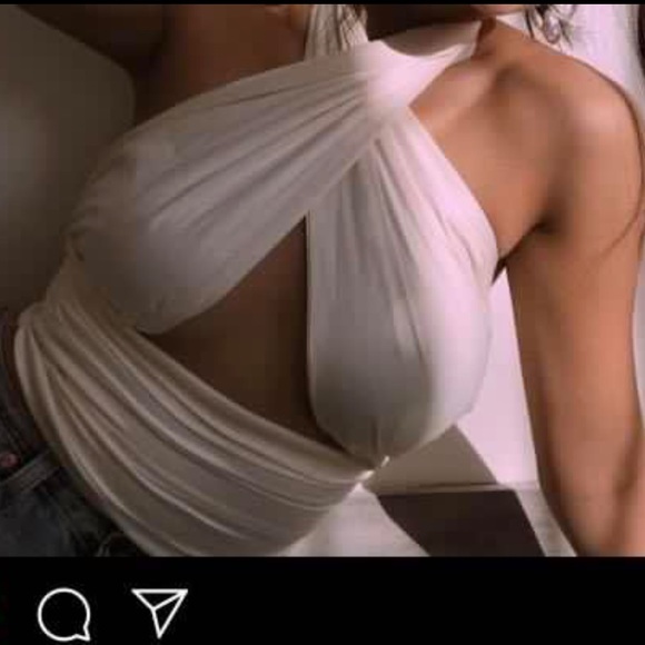 Cream silk top - Picture 1 of 1